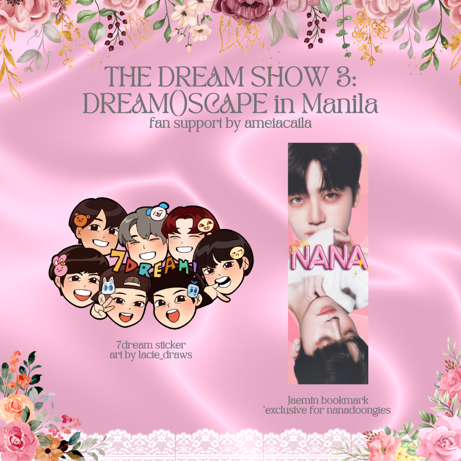 ameiacaila's tweet photo. THE DREAM SHOW 3: DREAM()SCAPE in Manila Day 2 fansupport by ameiacaila 🌺

August 11, 2024
loc: TBA

Mechanics
🌺like and rt
🌺follow @itscullux on twt, ig, and fb
🌺for jaemin bookmark: must be part of nanadoongie tg gc or show any jaemin official merch
🌺dm for trades https://t.co/pWypix0Lei