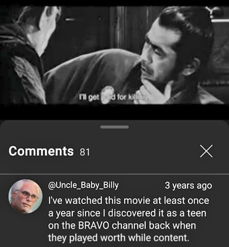 Everyone should watch their favorite movie at least once a year.