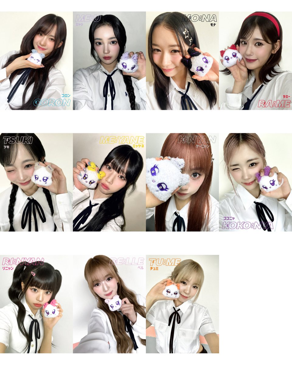 ME:EYE's ネーム決定！ 加藤心： 𝑪𝑶𝑹𝑶𝑵 (コロン) 櫻井美羽： 𝑴𝑬