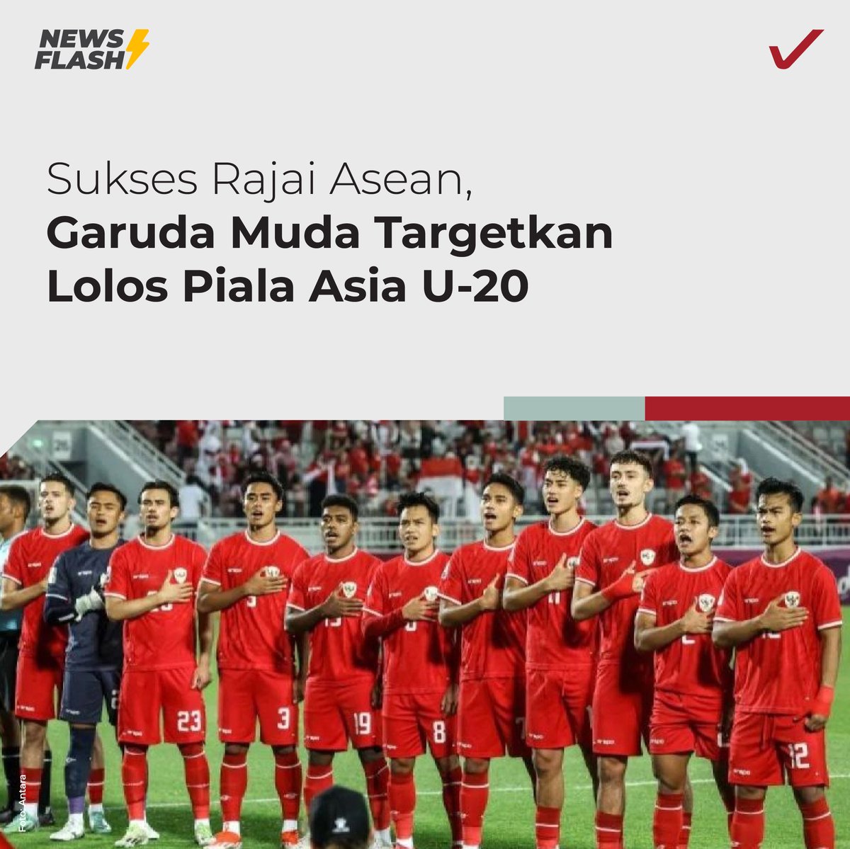 🏆 Garuda Muda baru saja menaklukkan ASEAN, sekarang target selanjutnya: Piala Asia U-20! Siap-siap untuk sejarah baru! 🔥  

#BonusDemografi #IndonesiaEmas2045 #TimnasIndonesia #PialaAsiaU20