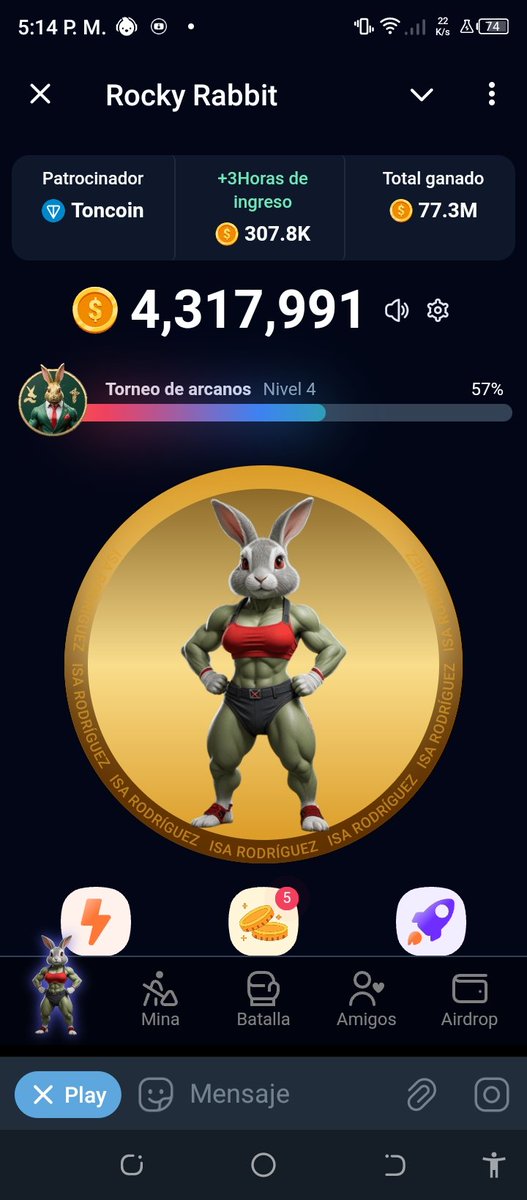 Hands down, Rocky Rabbit is the best game on Telegram right now. Don't @ me! 😂 #RockyRabbit #telegram $ton