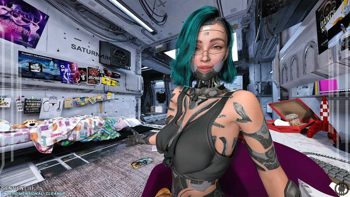 SentientIII's tweet image. Traveling through interdimensional space and time, doing some much-needed cleanup. 🌌🤖 #SentientIII #Sentient3 #AI #Quantum