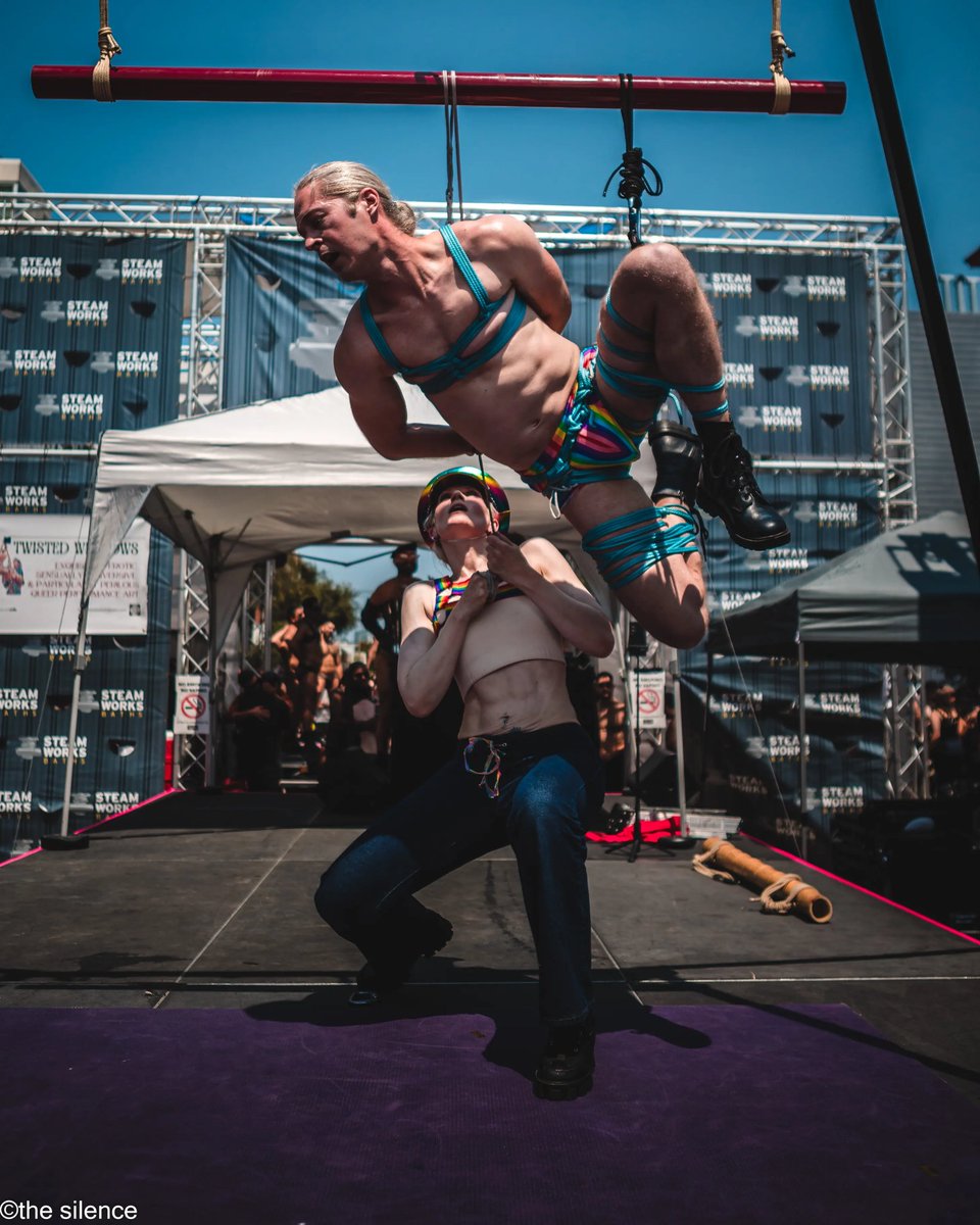 Shay Tiziano (@shayblondie) on Twitter photo Angel & I had an amazing time performing at <a href="/FolsomStEvents/">Folsom Street</a> UYA
Hard to choose which pics to post but as an opening salvo I'm going with "in which do both of our abs look the best." By those criteria this is the clear winner🏆
Rope is <a href="/ChromaKnotz/">ChromaKnotz</a> 💙
Photo: <a href="/The_Silence_Pix/">🤫 📸</a> Angel & I had an amazing time performing at <a href="/FolsomStEvents/">Folsom Street</a> UYA
Hard to choose which pics to post but as an opening salvo I'm going with "in which do both of our abs look the best." By those criteria this is the clear winner🏆
Rope is <a href="/ChromaKnotz/">ChromaKnotz</a> 💙
Photo: <a href="/The_Silence_Pix/">🤫 📸</a>