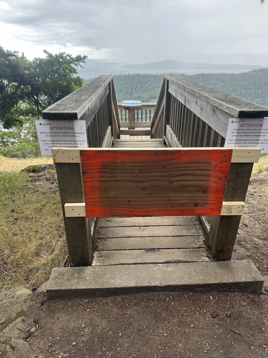 Any update on the Mt Norman repair?  Tons of visitors and the area adjacent is dangerous.