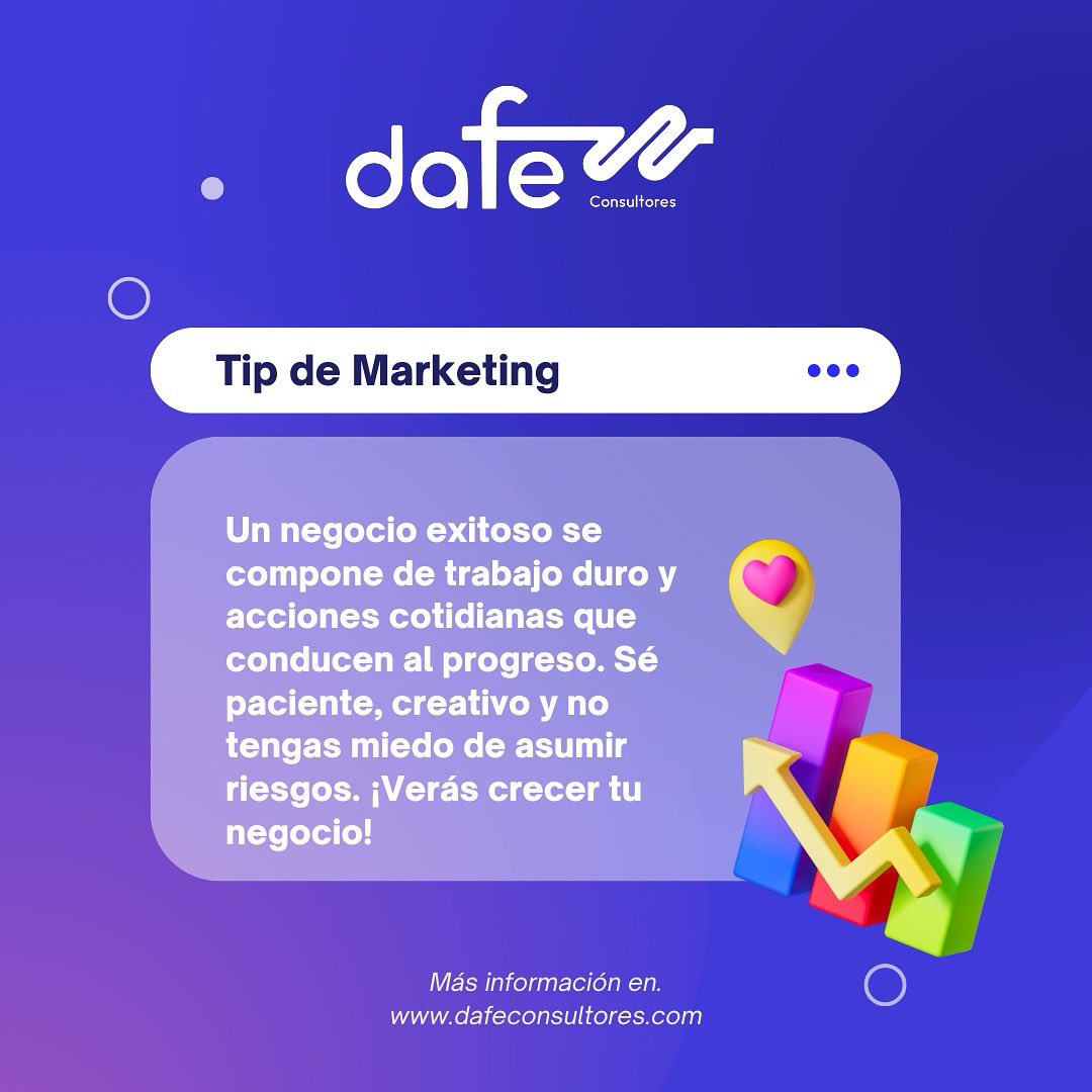 dafemx's tweet photo. 🚀 ¿Quieres saber el secreto del éxito en los negocios actuales? ¡La perseverancia! 🌟 En nuestra sección de *Marketing Tips* en Dafe Consultores, te mostramos cómo mantener el enfoque y superar los desafíos con estrategias creativas a medida. 📈💡
https://t.co/FkektV1qaR 🌐 https://t.co/5FMXRtt3Yp