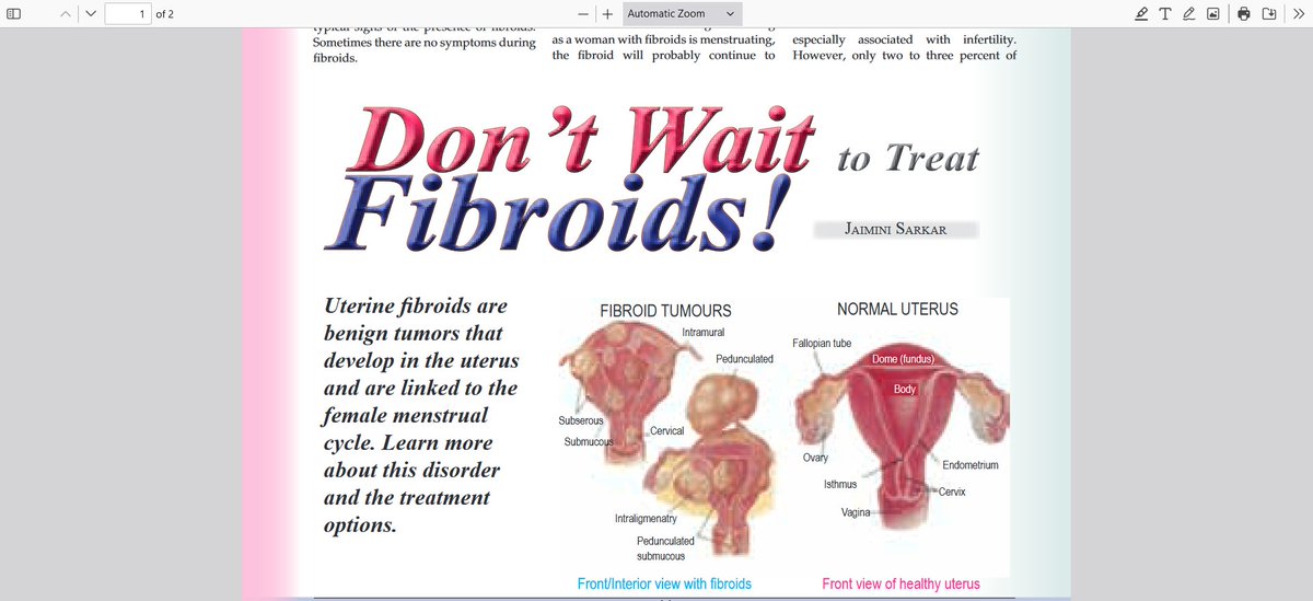 jaiminisarkar's tweet image. In some cases, fibroid make it harder to get pregnant/cause problems during pregnancy/childbirth. To know more about it read my article at #ScienceReporter- nopr.niscpr.res.in/bitstream/1234…
#news #politics #ParisOlympics2024 #trending #health