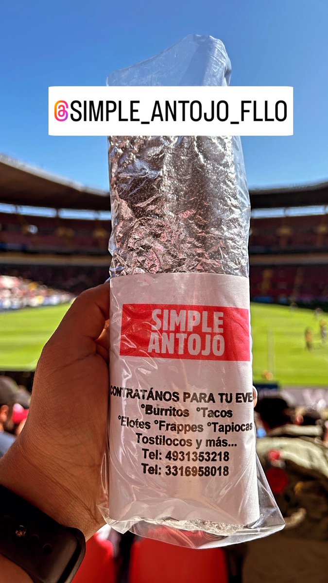 janethalanizga's tweet photo. Logramos entrar con “simple antojo” al estadio Jalisco, me siento feliz y orgullosa de ver un proyecto que apenas inicia en lugares que jamás me imaginé.  
Gracias vida por tanto… https://t.co/AdUzNJ0I8c