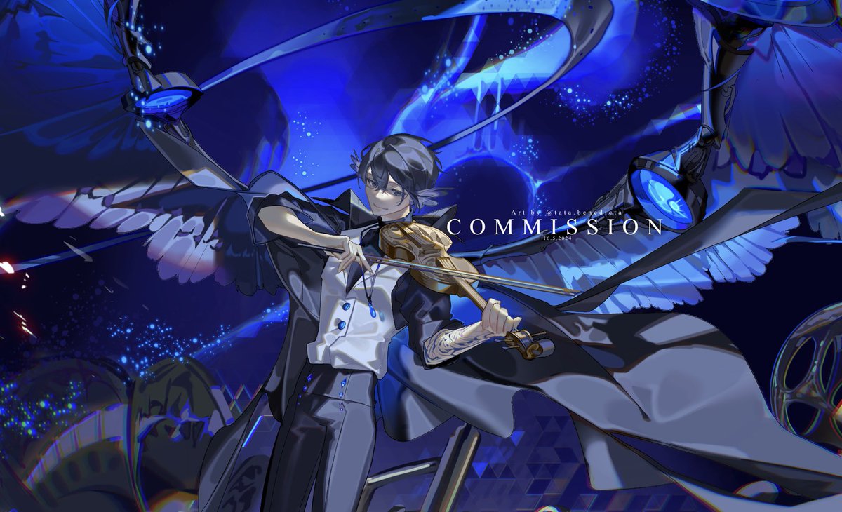 Commission ordered by @/silumi_snowflake 

#art #drawing #background #anime #artworks #fannart #digitalart #skintone #game #ilustration #commissions #comission