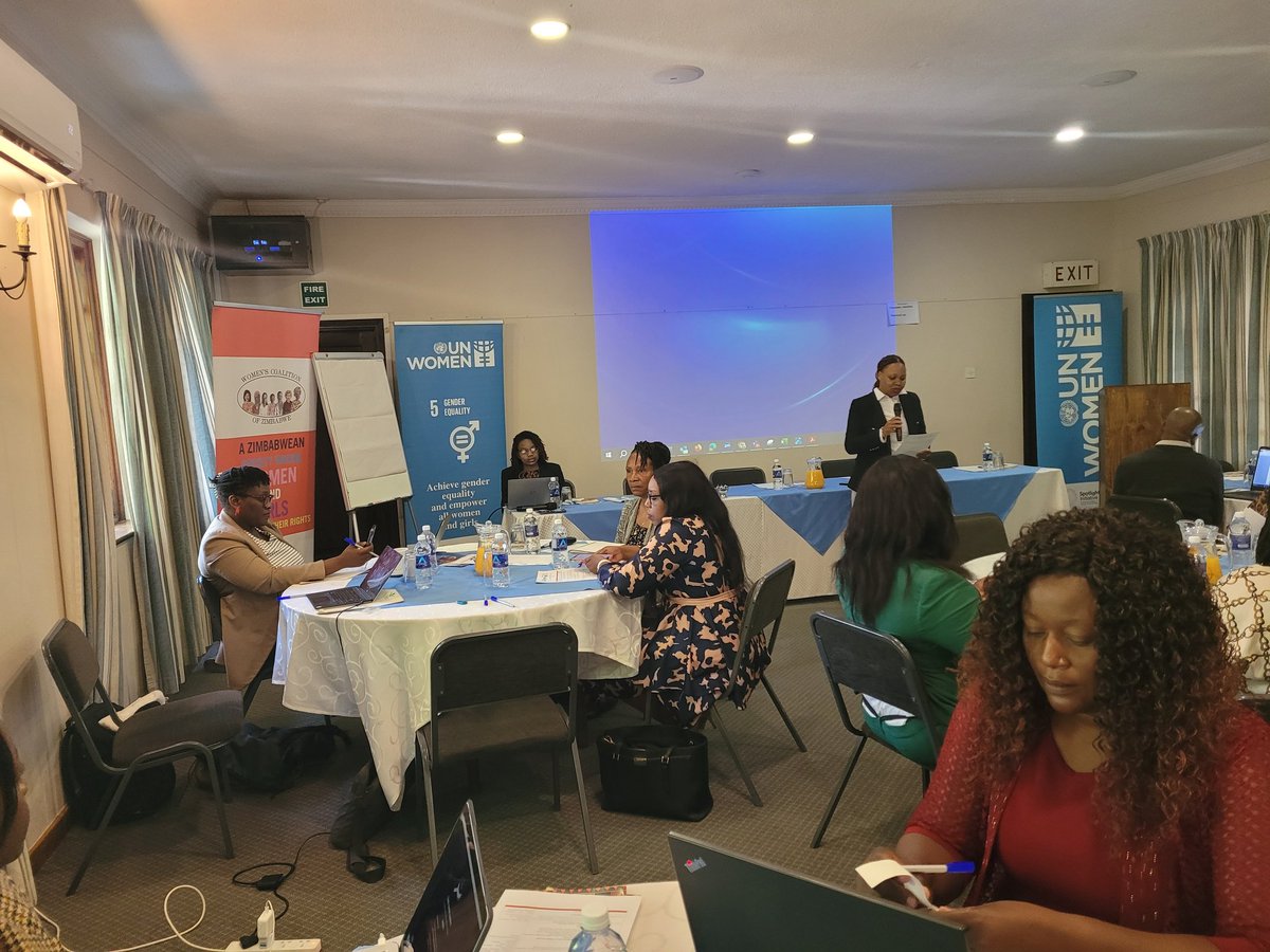 HAPPENING NOW!! Media engagement workshop with journalists on advancing gender equality and women's empowerment. #mediaandgenderequality #GEWE
<a href="/unwomenzw/">UN Women Zimbabwe</a> <a href="/WiPSUZim/">#PurplePolitics</a> <a href="/GMCZimbabwe/">#RespectHer</a>
