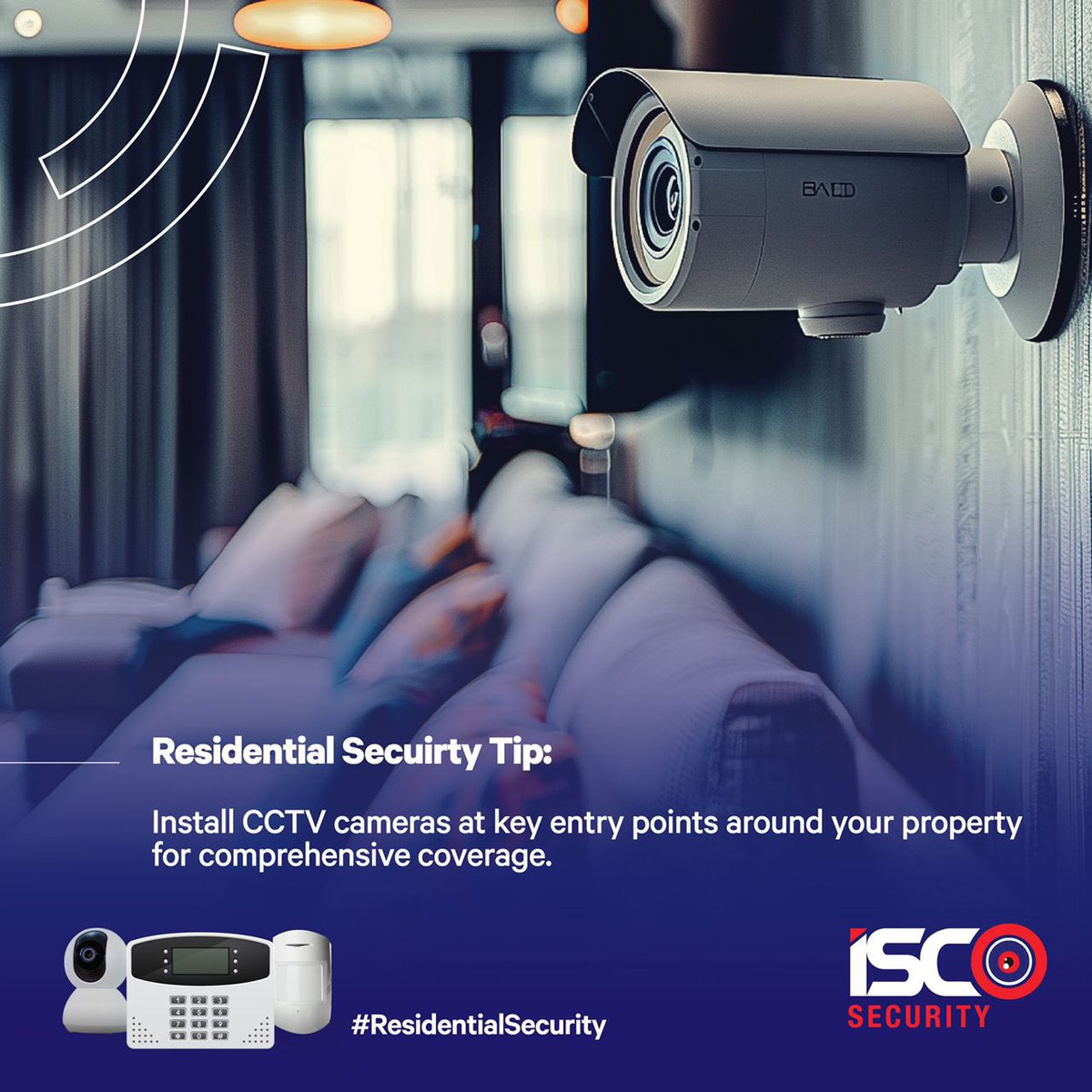 iscosecurity's tweet photo. Residential Security Tip:
Install CCTV cameras at key entry points around your property for comprehensive coverage.
#ResidentialSecurity #ISCOSecurity https://t.co/IWKvvh6tK8