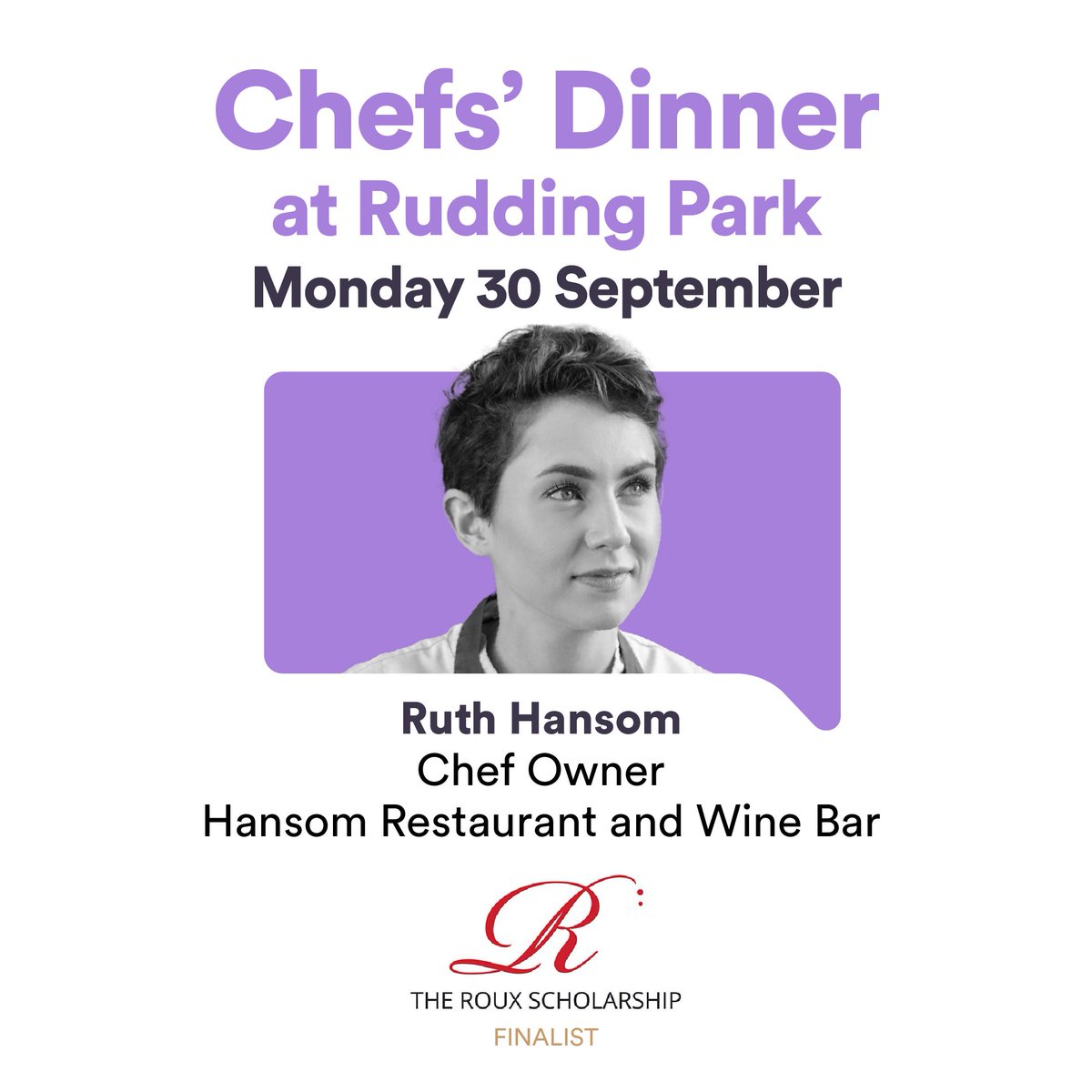 Hospitality Action (@hospaction) on Twitter photo <a href="/RouxScholarship/">Roux Scholarship</a> finalist <a href="/ruth0310/">Ruth Hansom</a> is cooking at our Chef's Dinner <a href="/RuddingPark/">Rudding Park Hotel</a> 2 months today 👩🍳 Ruth says: "I’m looking forward to the camaraderie in the kitchen & working alongside <a href="/NigelHaworth/">Nigel Haworth</a> @timallensolo & <a href="/adamdegg/">Adam Degg</a> to wow our guests". Learn more: ow.ly/uOAy50SM8bM <a href="/RouxScholarship/">Roux Scholarship</a> finalist <a href="/ruth0310/">Ruth Hansom</a> is cooking at our Chef's Dinner <a href="/RuddingPark/">Rudding Park Hotel</a> 2 months today 👩🍳 Ruth says: "I’m looking forward to the camaraderie in the kitchen & working alongside <a href="/NigelHaworth/">Nigel Haworth</a> @timallensolo & <a href="/adamdegg/">Adam Degg</a> to wow our guests". Learn more: ow.ly/uOAy50SM8bM