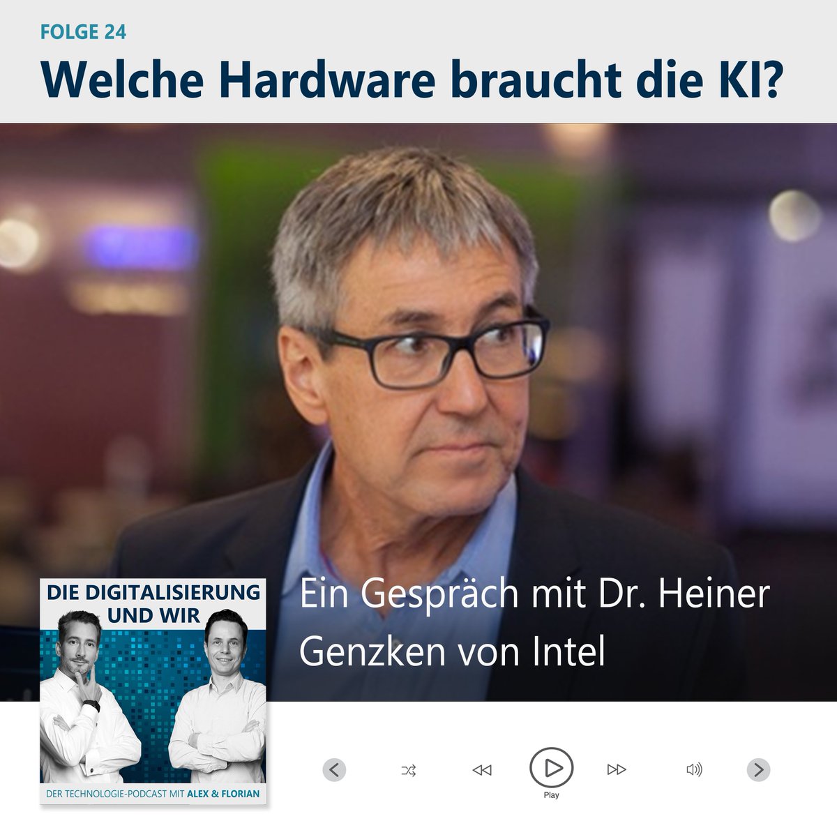 WERBUNG Mit welchen Hardware-Anforderungen kommt die rasante Entwicklung der Künstlichen Intelligenz eigentlich einher?

-&gt; youtu.be/v9DPZpguMS0?si…

Hinweis: Intel ist Werbepartner von Die Digitalisierung und Wir. Mehr zu den KI-PCs von Intel ⁠hier⁠: intel.ly/3xqbJBk