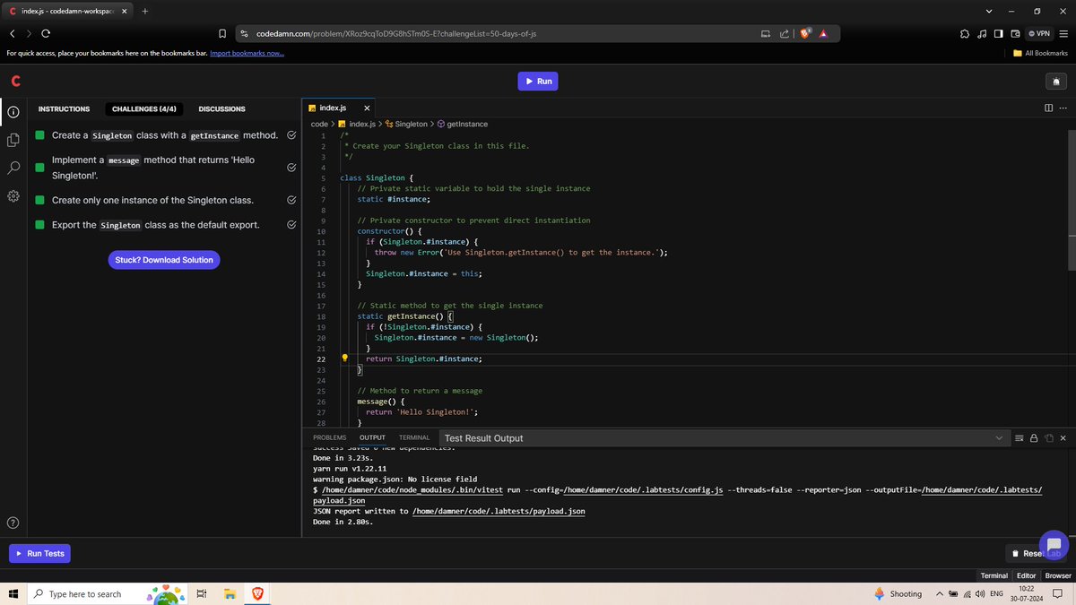 rohan_sh0808's tweet image. 🎉 Day 49 of the JavaScript Challenge by @codedamn got Completed!
💪Started strong with the basics and feeling pumped for what's ahead. Bring on the next challenge!
📌GitHub: github.com/RohanShrivasta…
#javascript #codedamn #codingprogress #dailychallenge