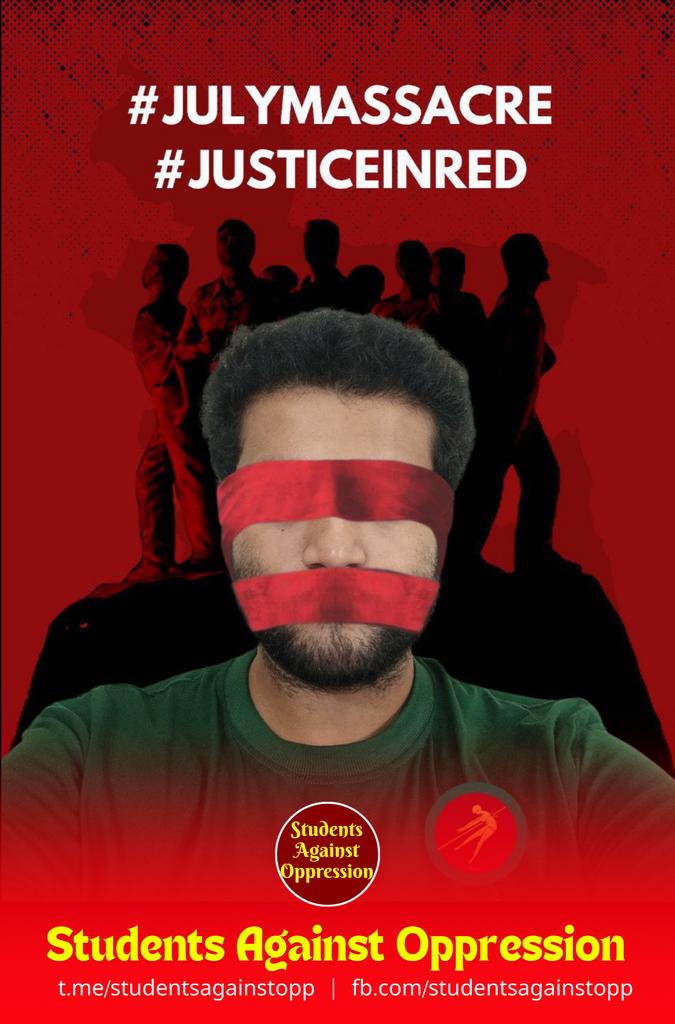 A horrific massacre occurred in BD. Govt. declared mourn after killing innocents. Rejecting this, students are donning red. They are appealing to bring attention to the July massacre.
#JulyMassacre
#SaveBangladesh
#SaveBangladeshiStudents
#StudentsAgainstOppression
#WeWantJustice