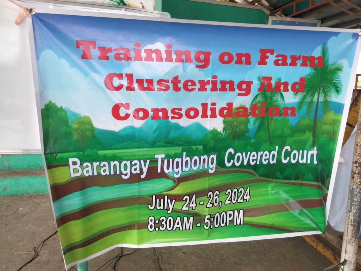 ATIEVisayas's tweet image. Continue sharing  your knowledge and skills trainers!
Batch 4 TOT on Farm Clustering  and Consolidation graduates from Kananga, Leyte conducted a Training on Farm Clustering and Consolidation farmer-level on July 24 to 26, 2024.
Padayon! 
#ATILEADS
#ishareknowledge
#ATIiNspire