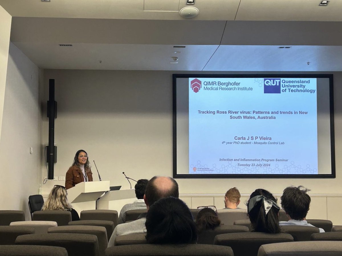 Carla Júlia Vieira (@carlajulia15) on Twitter photo It’s always a great pleasure to share some of the work done during my PhD. Last week, I presented some of the spatiotemporal findings on #RRV in #NSW. Thanks <a href="/QIMRB_Institute/">QIMR Berghofer</a> for the opportunity to discuss my research. It’s always a great pleasure to share some of the work done during my PhD. Last week, I presented some of the spatiotemporal findings on #RRV in #NSW. Thanks <a href="/QIMRB_Institute/">QIMR Berghofer</a> for the opportunity to discuss my research.