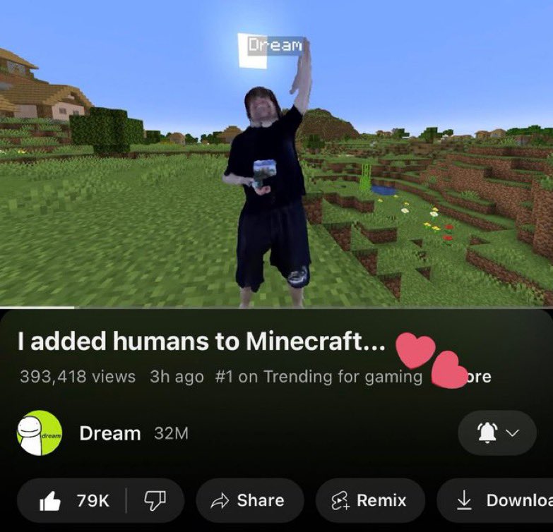 DWT_UPDATES's tweet image. 🔴 | Dream’s new video is trending at #1 in gaming in the United States!!!

🔗: youtu.be/YHGMfQ1TDPA?si…