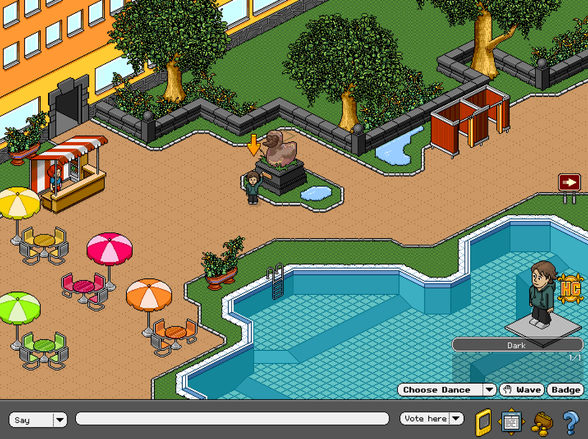 A_ssailant's tweet photo. The nostalgia has been amazing, would love to win one of these typos @HabboOrigins 
-Dark https://t.co/Kri9MU6YGJ