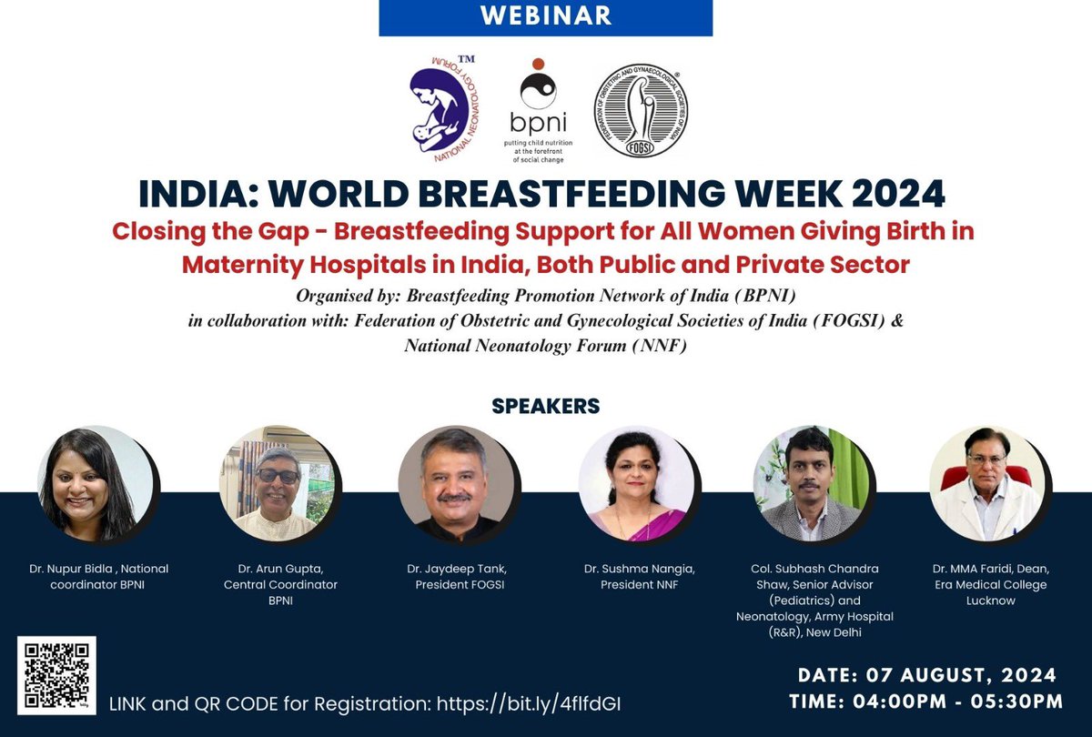 Moveribfan's tweet image. #WBW2024
@bpniindia @Nnfindia1 @fogsiofficial 
Organise important webinar for Closing The Gap in Hospitals Listen to stalwarts 
@jaydeeptank Prof Sushma Nangia, Col Subhash Shaw, Prof MMA Faridi 
@ZoyaAliRizvi Pl share for the benefit of NHM in States
@nhm_assam @Sen2Partha