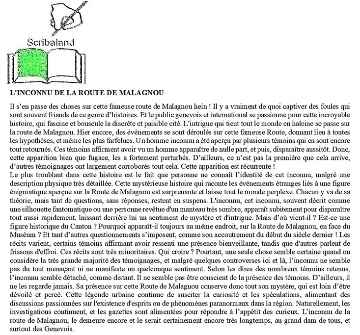 scribaland's tweet photo. #scribaland L'INCONNU DE LA ROUTE DE MALAGNOU
Légendes #urbaines?#malagnou #nft #ai #chatgpt #poeme #UnknownTheSeries #grammaticale #writers #graphologue #graphologues #graphologie #guide #guider #guides #haiku #ereader #ereaders #ereading #enseignants #enseignante #enseignements https://t.co/7tK9lqWFsp