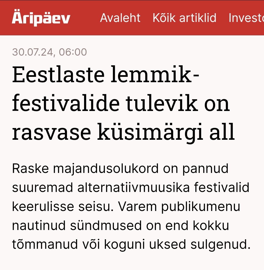 Äkki selle asemel, et Kulka, EAS, kohalikud omavalitsused jms lõbusad organisatsioonid jagavad arusaamatult toetusi, võiks spordi-kultuuriüritustele kehtida madalam käibemaksumäär? Noh, nagu päris lääneriikides.