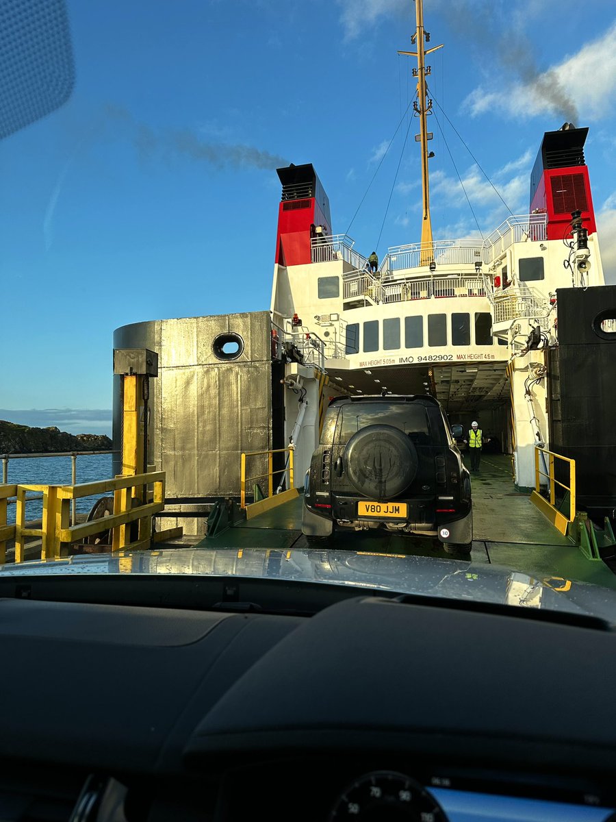 My girl <a href="/islaycountrygal/">Millie_Clark</a> and I headed off Islay on <a href="/CalMacFerries/">CalMac Ferries</a> for a few days for her to attend the amazing <a href="/future_vets_SCO/">FutureVetsScotland</a> an amazing opportunity working towards her dream

So grateful for <a href="/graemeislay/">Graeme Clark</a> making this possible 

#FutureVet #Rurallife