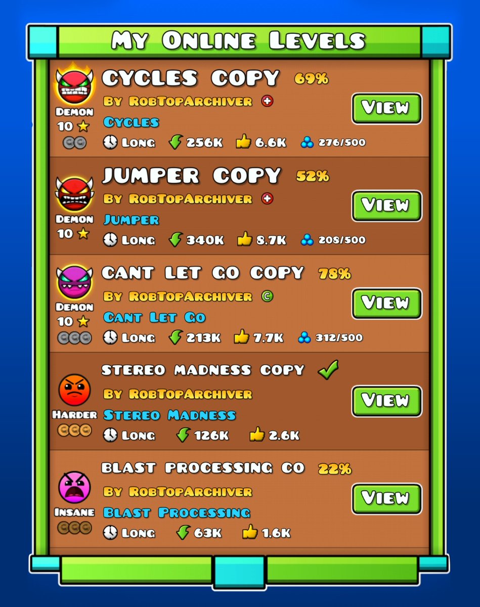 RobTop Archiver tweet media