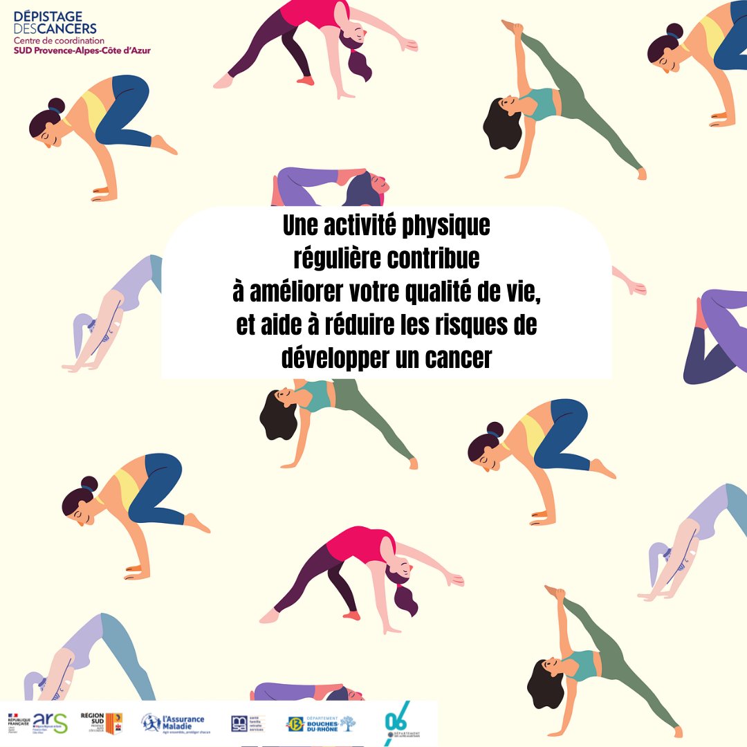 ⚠️ Tabac, alcool, alimentation, activité physique, sommeil.
En changeant nos comportements dès maintenant, on pourrait éviter près de la moitié des cancers.

Pensez également à votre geste santé, le dépistage organisé 🥰