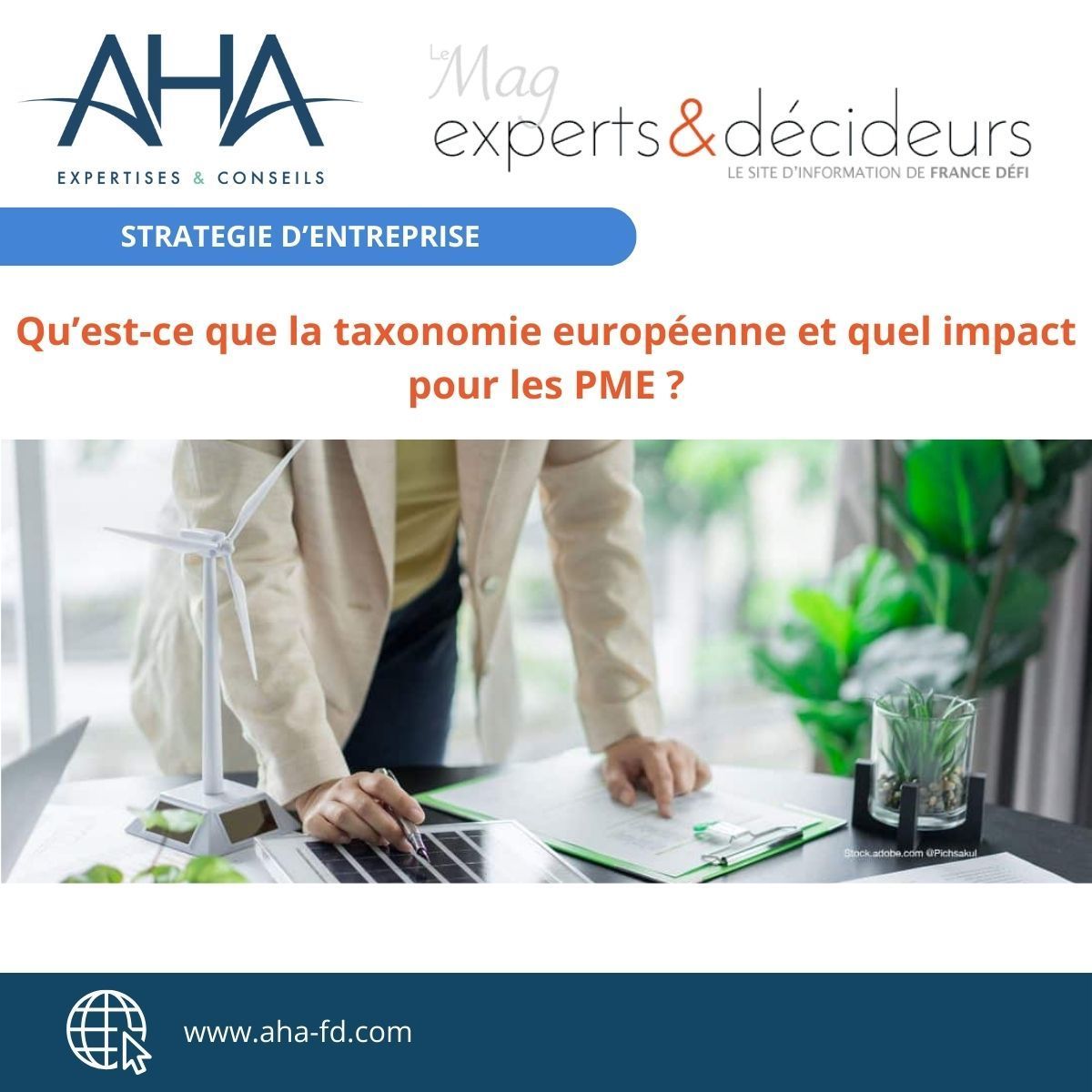 AHA_Expertise's tweet photo. [Stratégie d'entreprise]  La taxonomie européenne classe les activités économiques en fonction de leur impact sur le climat et l’environnement, dans l’objectif de mieux flécher les investissements vers des activités plus durables. Lire la suite https://t.co/yIO2oZDZsh https://t.co/YTcQsXb8ws