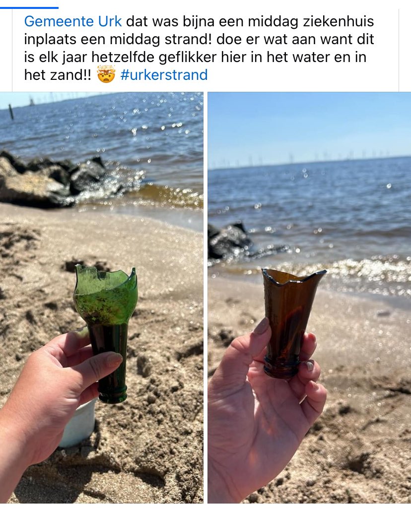 Twitter vraagt wat houd je bezig, dit houd me bezig glas uit het water halen bij strand en uit het zand zodat ik en m’n kinderen veilig kunnen zwemmen en door het zand kunnen lopen.en dan hebben we het nog niet eens over de keiharde muziek wie ze aan hebben staan <a href="/Gemeente_Urk/">Gemeente Urk</a>