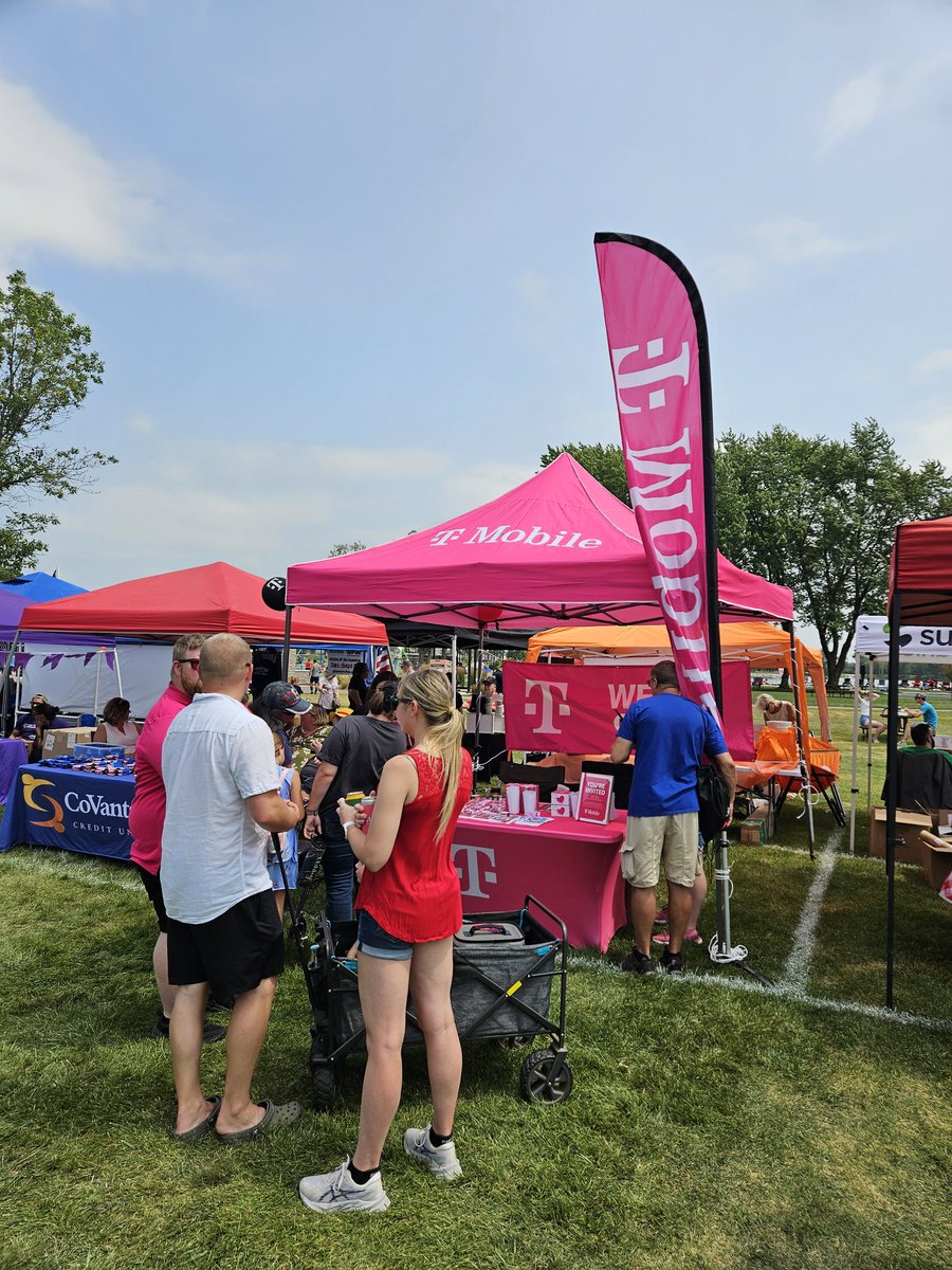Magenta stood out during the Celebrate Plover Event on 7/27/2024. Great exposure and community involvement. Thank you to my RMM Dave Maurer and <a href="/JohnLoughren/">John Loughren</a> for the support #WeWontStop <a href="/TMobile/">T-Mobile</a>
