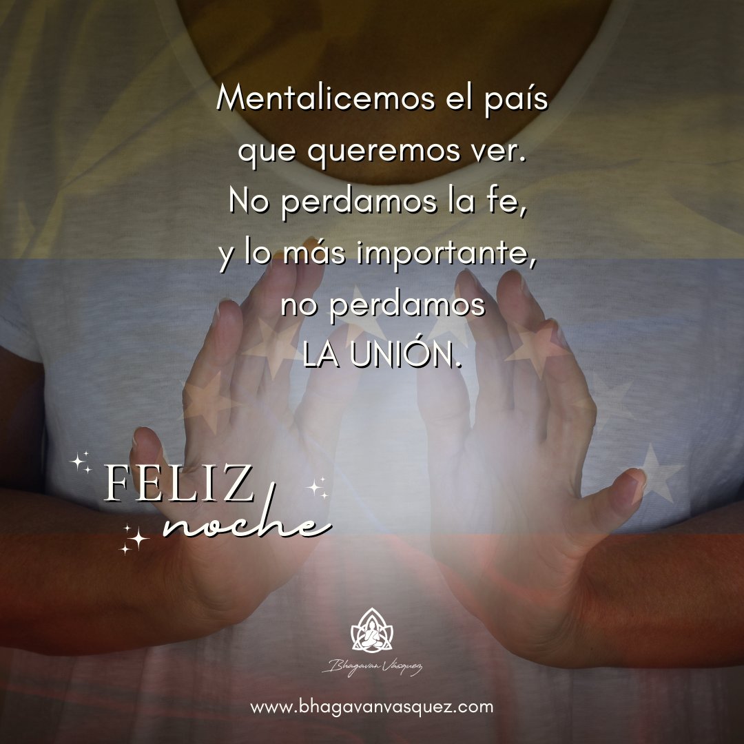 BhagavanVasquez's tweet photo. Mentalicemos el país que queremos ver.🇻🇪
No perdamos la fe, y lo más importante, no perdamos LA UNIÓN. 🌬✨

Buenas Noches! Los amo a todos un montón. 💛💙❤️#VenezuelaLIBRE #bhagavanvasquez #elmediumdeespaña #elmediumdelatinoamerica #Venezuela #miraflores https://t.co/WM0esxgrPD