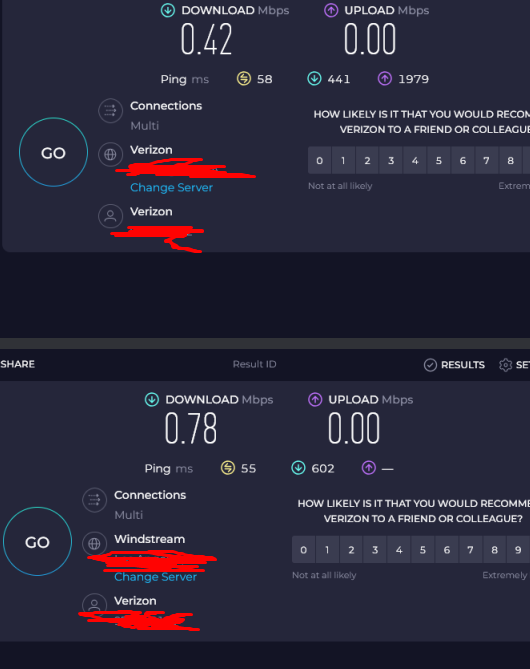 AToonacho's tweet photo. @Verizon 5G Home kinda wack during those high traffic hours🤡 https://t.co/hEAWzZwSEP