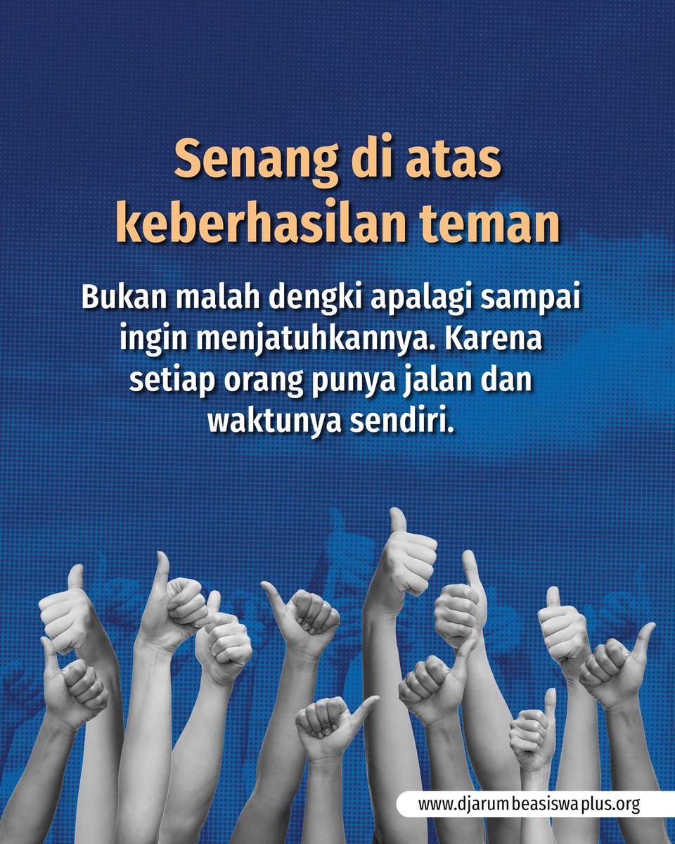 BeswanDjarum's tweet photo. Sekecil apapun pencapaian seorang teman, kita rasanya kayak ikut ngerasain kebahagiaannya juga nggak sih? ๐
#JadilahGenerasiPlus #SobatBeswanDjarum #BeswanDjarum #SoftSkillPedia #Pertemanan https://t.co/nNnaIoLtiq