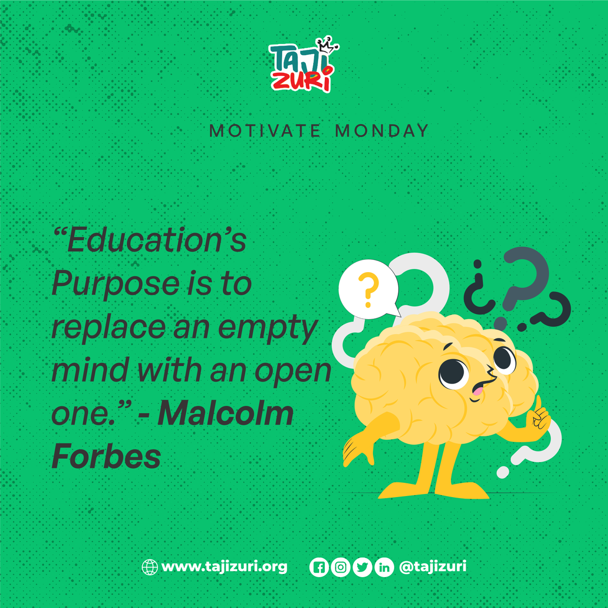 tajizuri's tweet photo. Education's true purpose is to replace an empty mind with an open one. 🌟
Let's continue learning, growing, and embracing new perspectives.

#TajiZuri #Education #OpenMind #LearningJourney https://t.co/BrI48ZdyNQ