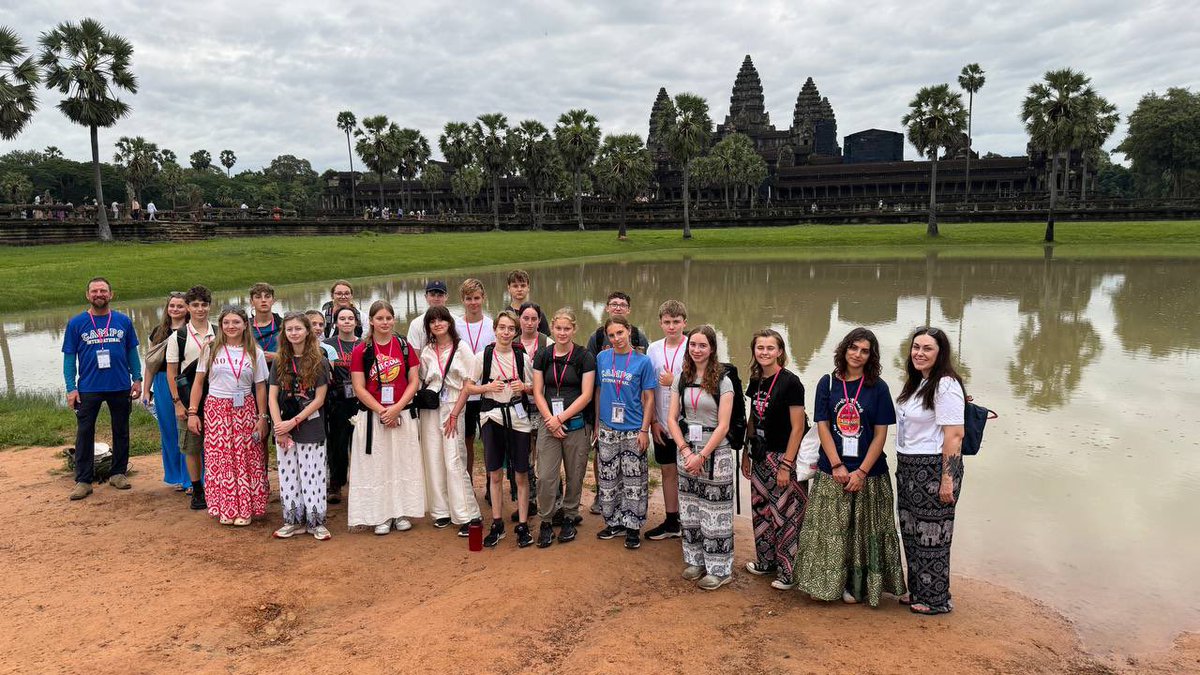 CampCambodia's tweet photo. Student #TeamTonsay visited Angkor Wat temple yesterday 
#Campseffect 
#Dosomethingamazing
@CampsInt https://t.co/eOfst3IYLZ