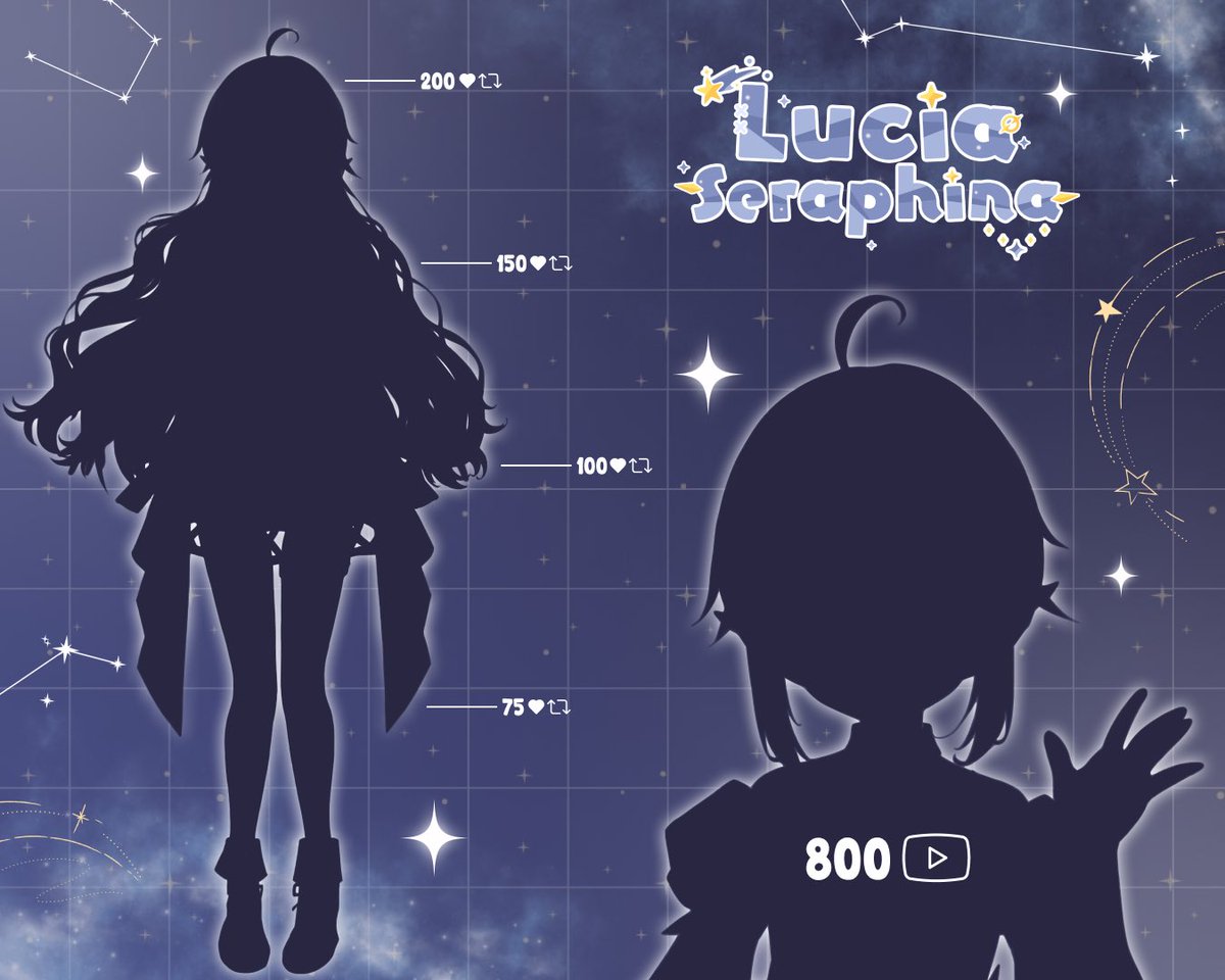 ✧₊⁺ 𝓜𝓸𝓭𝓮𝓵 𝓡𝓮𝓿𝓮𝓪𝓵 ✧₊⁺

Hi everyone! (๑>◡<๑)

Finally, it's time to reveal my model!!! 🎉
Bantu unlock Luci dengan like repost ~

Jangan lupa juga subs YT aku untuk unlock short hair Lucia 😋

youtube.com/@luciaseraphin…

#Vtuber #VtuberID #VtuberUprising #ModelReveal