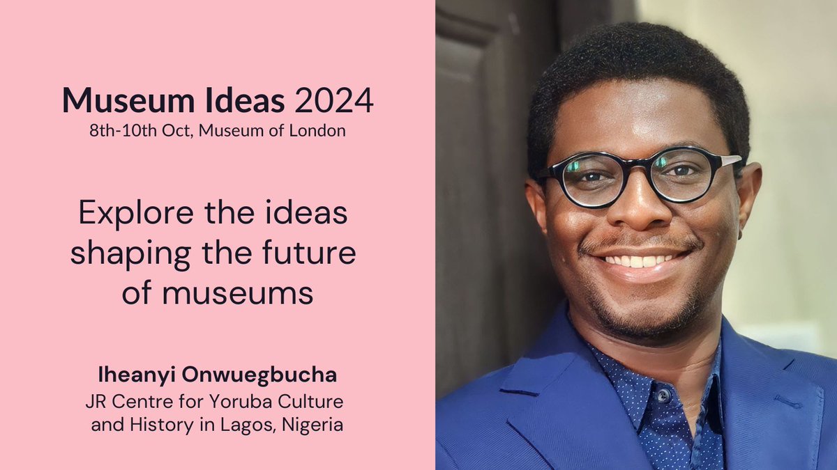 Iheanyi Onwuegbucha from Princeton University was co-curator of the new JR Centre for Yoruba Culture and History in Lagos, Nigeria. He will be talking about the project with co-ordinating curator Dr Will Rea at Museum Ideas 2024: museum-id.com/museum-ideas-2… #MuseumIdeas #museum