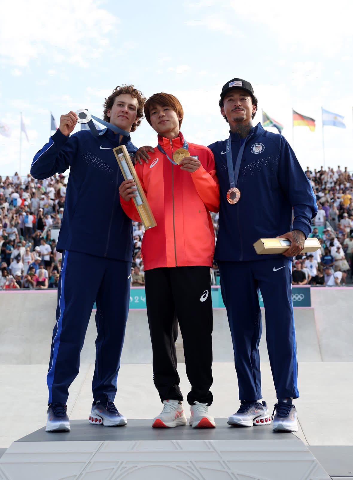 パリオリンピック ナイジャー ヒューストン 直筆サイン ① 堀米雄斗 パリオリンピック ナイジャー ヒューストン 直筆サイン ① 堀米