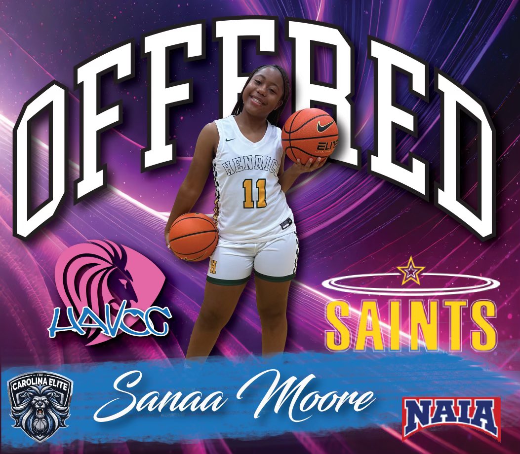 Sanaa Moore (@sanaamoore2) on Twitter photo After an amazing conversation with <a href="/__Candice_/">Candice Leatherwood</a> I’m blessed to receive a scholarship offer from Siena Heights University! <a href="/shusaints/">SHU Athletics</a> <a href="/FBCHAVOC/">FBC HAVOC</a> <a href="/CarolinaEliteBB/">Carolina Elite</a> <a href="/henrico_gbb/">Henrico Girls Basketball</a> <a href="/ASSIST20212/">ASSIST2021</a> <a href="/MMBR_CoachGBell/">Major Movez Basketball Review #MMBR</a> <a href="/PGHVirginia/">Prep Girls Hoops Virginia</a> After an amazing conversation with <a href="/__Candice_/">Candice Leatherwood</a> I’m blessed to receive a scholarship offer from Siena Heights University! <a href="/shusaints/">SHU Athletics</a> <a href="/FBCHAVOC/">FBC HAVOC</a> <a href="/CarolinaEliteBB/">Carolina Elite</a> <a href="/henrico_gbb/">Henrico Girls Basketball</a> <a href="/ASSIST20212/">ASSIST2021</a> <a href="/MMBR_CoachGBell/">Major Movez Basketball Review #MMBR</a> <a href="/PGHVirginia/">Prep Girls Hoops Virginia</a>