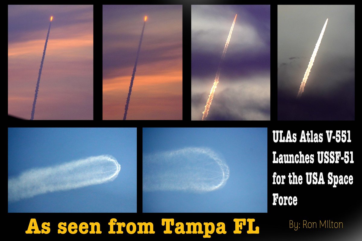 radiolassi's tweet image. SPECTACULAR MORNING LAUNCH! #ULA #Atlas As seen from Tampa Florida