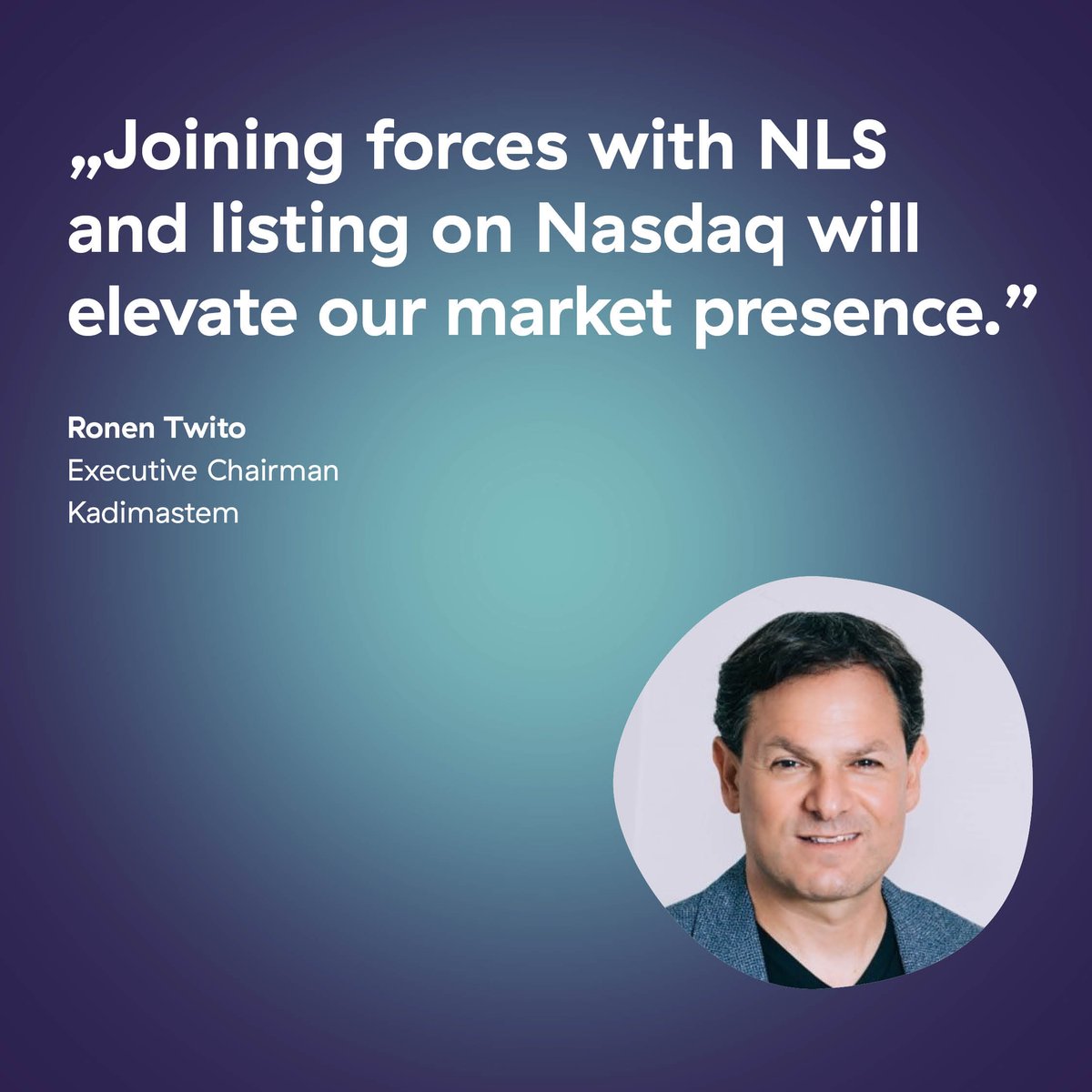 NLS Pharmaceutics (NASDAQ: NLSP) and Kadimastem (KDST.TA) are merging!

Kadimastem shareholders to hold 85%
New entity to trade on Nasdaq as Kadimastem
NLS’s DOXA platform continues

Read the full article here: rb.gy/wnw14a

#nlspharmaceutics $NLSP