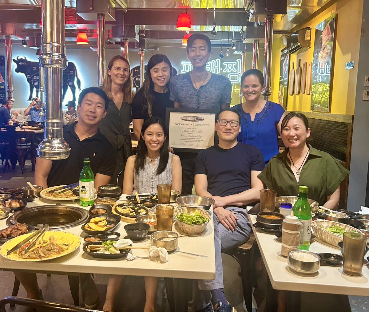 Columbia Endocrine Surgery (@cuendosurg) on Twitter photo Saying goodbye to <a href="/ShawnHsuMD/">Shawn Hsu</a> and welcoming our new fellow Lauren at what is becoming our annual Korean barbecue tradition! Saying goodbye to <a href="/ShawnHsuMD/">Shawn Hsu</a> and welcoming our new fellow Lauren at what is becoming our annual Korean barbecue tradition!