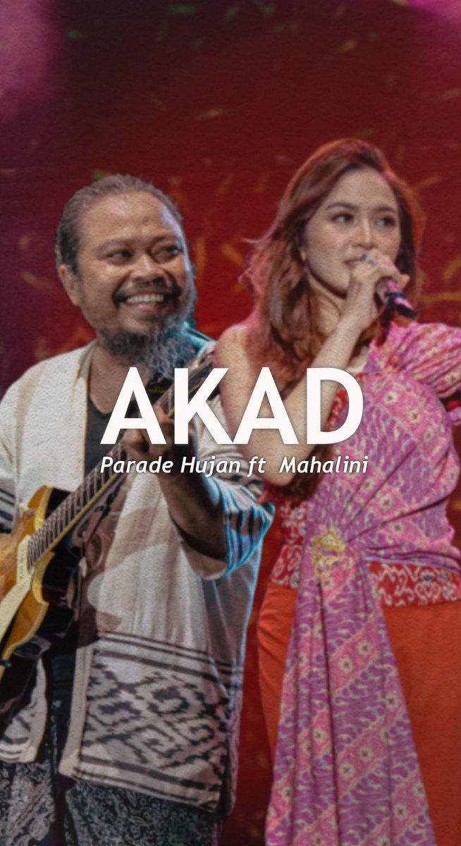 AKAD - Parade Hujan ft Mahalini

Siapa yang kemarin ikut nyanyi bareng Mahalini dan Parade Hujan di Titik Kumpul Fest ☝🏼

Video lengkapnya sudah ada di YouTube ya!
bit.ly/akad-paradehuj…

Kira-kira ada yang pernah ngelamar pakai lagu ini ga yaa?

🎬 <a href="/Mangap7/">frn srn</a>