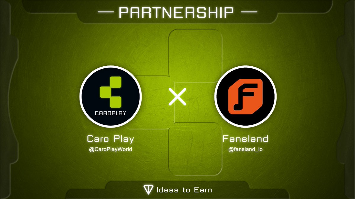 CaroPlayWorld's tweet photo. ✨Partnership Announcement ✨

🥳We're excited to announce our partnership with @fansland_io 

🎵 #Fansland is leading in Web3 entertainment and pioneering a new paradigm in AI virtual idol token.

😘 Let's make more fun together!!!  

#TONCHAIN $Ton #TON