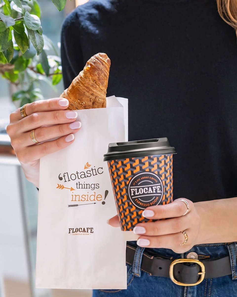Flo, on the go. 🥐☕