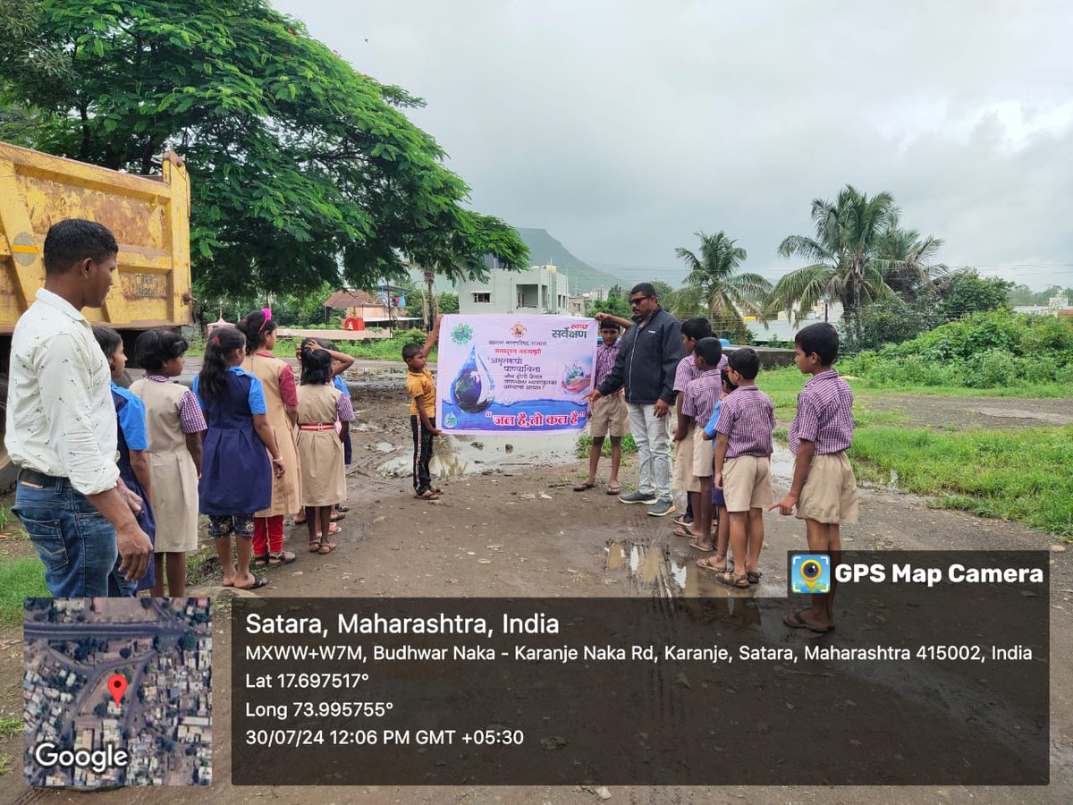 SataraMunicipal's tweet photo. Water is one of the most valuable resources in the world. Without water, we cannot grow crops, wash clothes, or sustain life. #BiodegradableWasteManagement #HarGharJal #swachhmaharashtramisson #MissionLiFE #SwachhBharatUrban https://t.co/UGnhPB0sYL