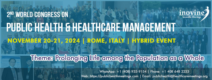 publichealth (@wcphhm2024) on Twitter photo We invite you to participate in the @publichealth2024
by <a href="/Inovinemeetings/">Inovine Meetings LLC</a>
Discover the latest advancements and mark your calendar for this notable event! November 20-21, 2024
MIDAS Palace Hotel, Rome, Italy
lnkd.in/gRqyxRAV
+1 4089339154
#PublichealthConferences We invite you to participate in the @publichealth2024
by <a href="/Inovinemeetings/">Inovine Meetings LLC</a>
Discover the latest advancements and mark your calendar for this notable event! November 20-21, 2024
MIDAS Palace Hotel, Rome, Italy
lnkd.in/gRqyxRAV
+1 4089339154
#PublichealthConferences