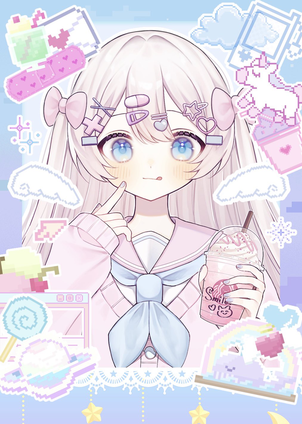 もちめるとイラスト(ミニ色紙) - メルカリ