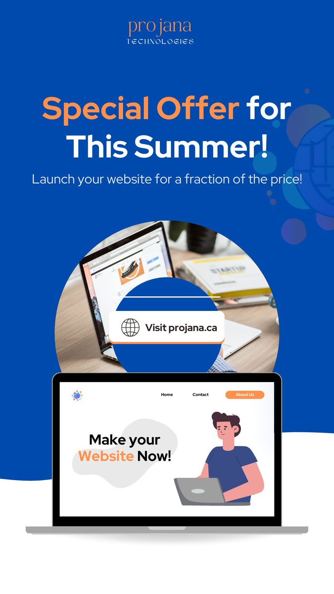 projanatech's tweet photo. Elevate your online presence with our cutting-edge web design services. Stand out from the competition and attract more customers with a visually stunning website tailored to your brand. https://t.co/YJUzbwcTgc